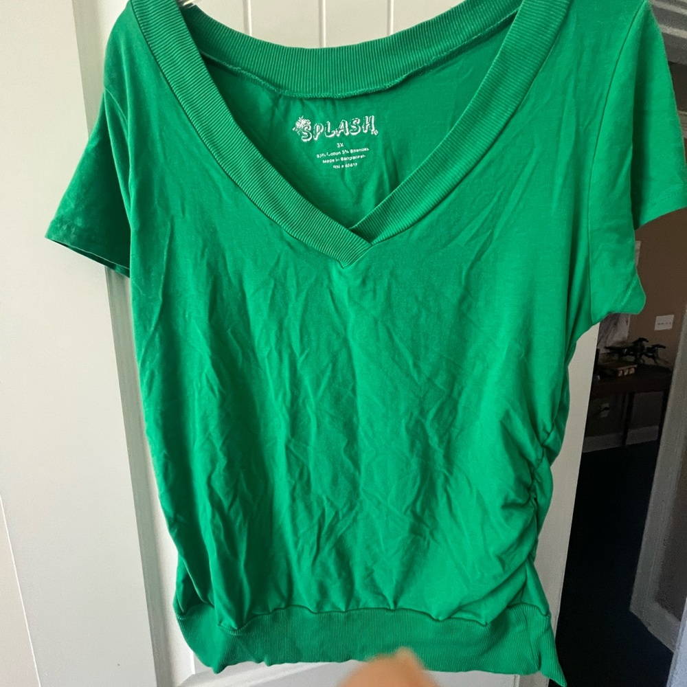 Splash Green Women's Top